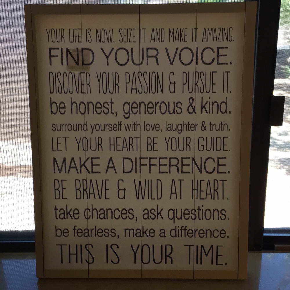 NWT phrase picture/wall art